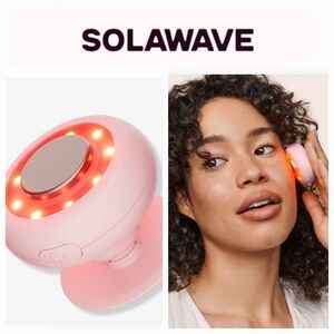 Solawave Radiant Renewal 2-In-1 Skincare Mini Light Therapy Compact Device